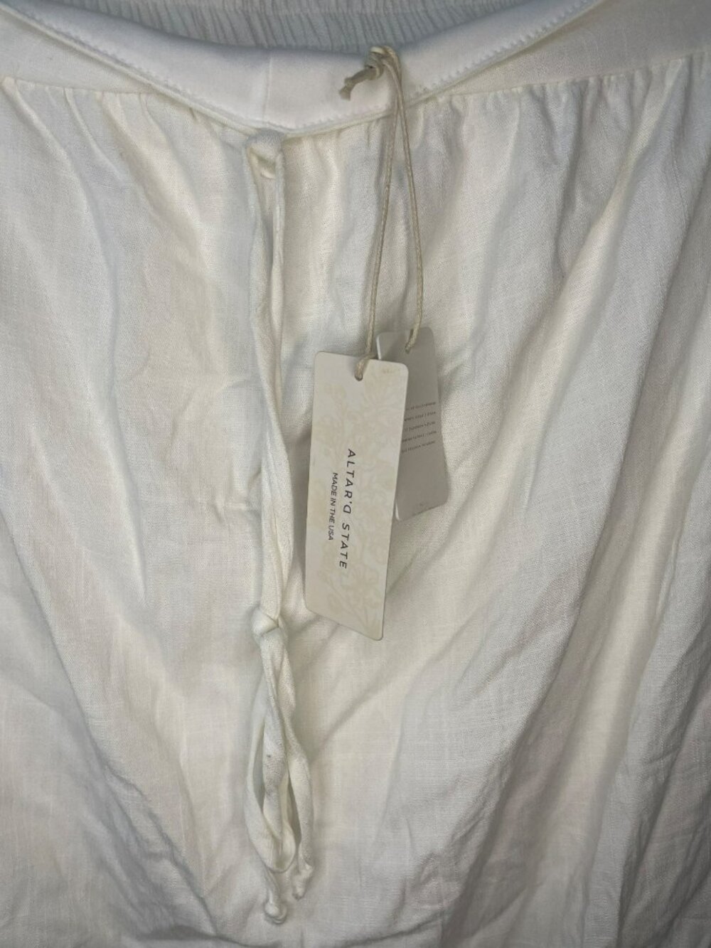 Altar'd State White Midi Lined Skirt Women's Size Small MSRP$78 NWT - Picture 3 of 6